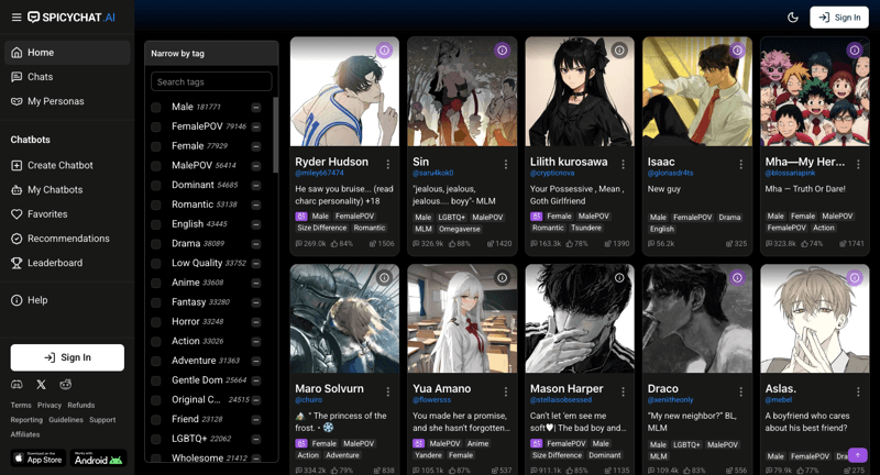 VirtualLove.ai screenshot