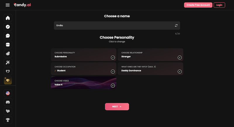 Erschaffe deine eigene KI-Freundin in Candy AI
