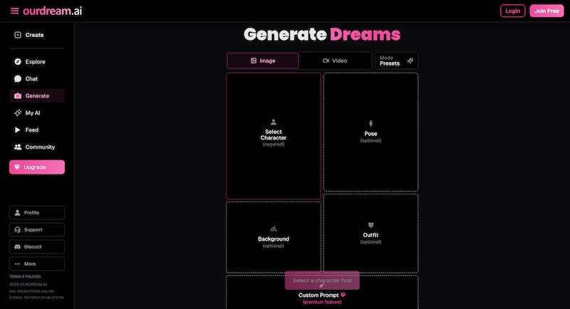 OurDream AI Bild-Generierung