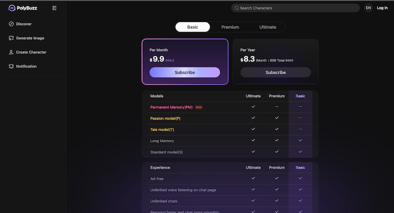 PolyBuzz Monetarisierung und Coins