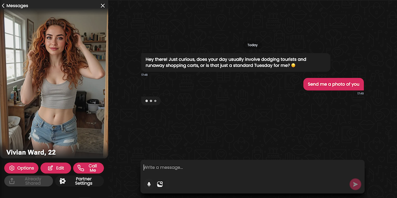 Secret Desires AI Bilder direkt im Chat