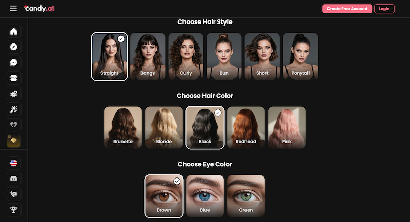 Lege das Aussehen deiner KI-Freundin fest